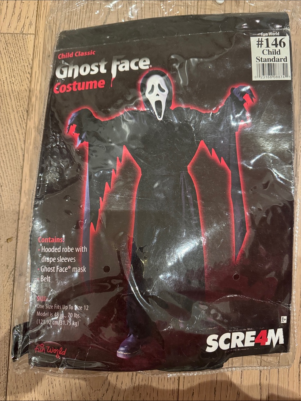 Scream Ghost Face Killer Halloween Costume Kids